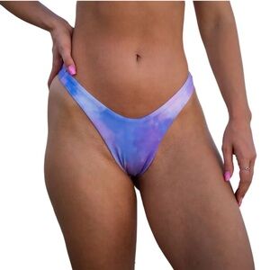 True Colours Purple Cloud Tie-Dye Bikini Bottom